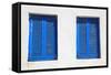 Vintage Blue Window-felker-Framed Stretched Canvas