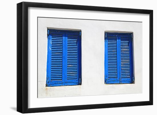 Vintage Blue Window-felker-Framed Photographic Print