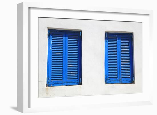 Vintage Blue Window-felker-Framed Photographic Print