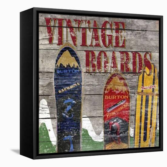 Vintage boards I-Karen Williams-Framed Stretched Canvas