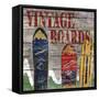 Vintage boards I-Karen Williams-Framed Stretched Canvas