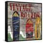 Vintage boards I-Karen Williams-Framed Stretched Canvas