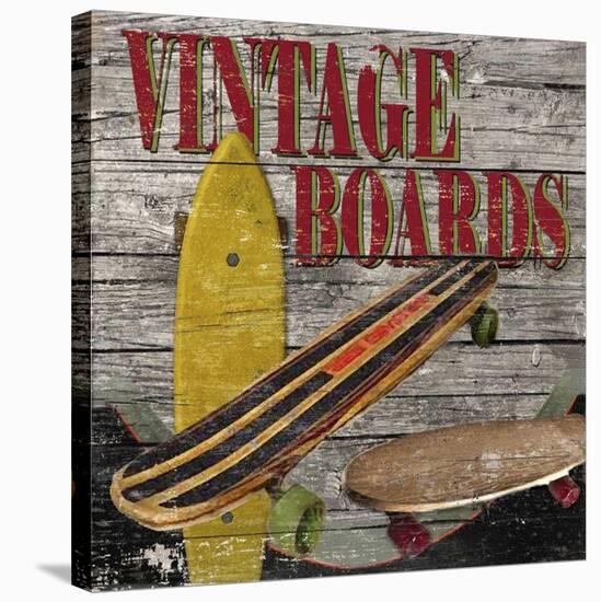 Vintage Boards II-Karen Williams-Stretched Canvas