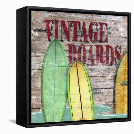 Vintage Boards III-Karen Williams-Framed Stretched Canvas