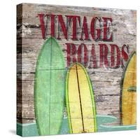 Vintage Boards III-Karen Williams-Stretched Canvas