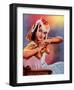 Vintage Bollywood Star, Shyama-null-Framed Art Print