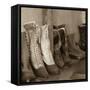 Vintage Boots-Kathy Mahan-Framed Stretched Canvas