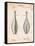 Vintage Bowling Pin Patent-Cole Borders-Framed Stretched Canvas