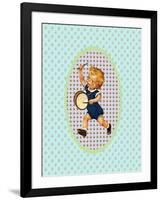 Vintage Boy with Drum-Effie Zafiropoulou-Framed Giclee Print