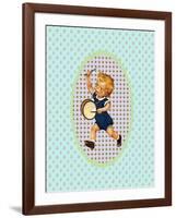 Vintage Boy with Drum-Effie Zafiropoulou-Framed Giclee Print