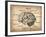 Vintage Brain Map Anatomy-NaxArt-Framed Art Print