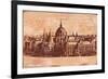 Vintage Budapest Background-Petrafler-Framed Premium Giclee Print