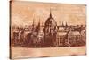 Vintage Budapest Background-Petrafler-Stretched Canvas