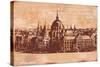 Vintage Budapest Background-Petrafler-Stretched Canvas