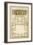 Vintage Building and Plan I-Deneufforge-Framed Art Print