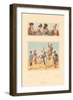 Vintage Bullfighting Outfits-null-Framed Art Print