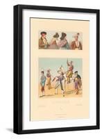 Vintage Bullfighting Outfits-null-Framed Art Print