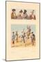 Vintage Bullfighting Outfits-null-Mounted Art Print