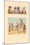 Vintage Bullfighting Outfits-null-Mounted Art Print