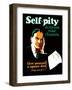 Vintage Business Self-Pity-null-Framed Art Print