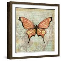 Vintage Butterflies I-Paul Brent-Framed Art Print