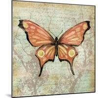 Vintage Butterflies I-Paul Brent-Mounted Art Print