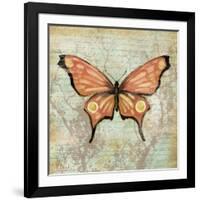 Vintage Butterflies I-Paul Brent-Framed Art Print