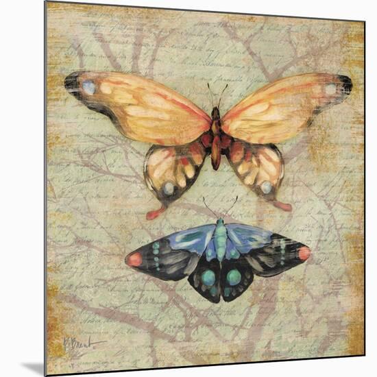 Vintage Butterflies II-Paul Brent-Mounted Art Print