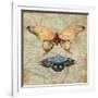 Vintage Butterflies II-Paul Brent-Framed Art Print