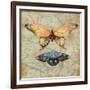 Vintage Butterflies II-Paul Brent-Framed Art Print