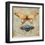 Vintage Butterflies II-Paul Brent-Framed Art Print