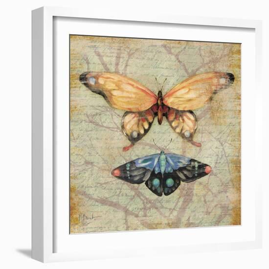 Vintage Butterflies II-Paul Brent-Framed Art Print