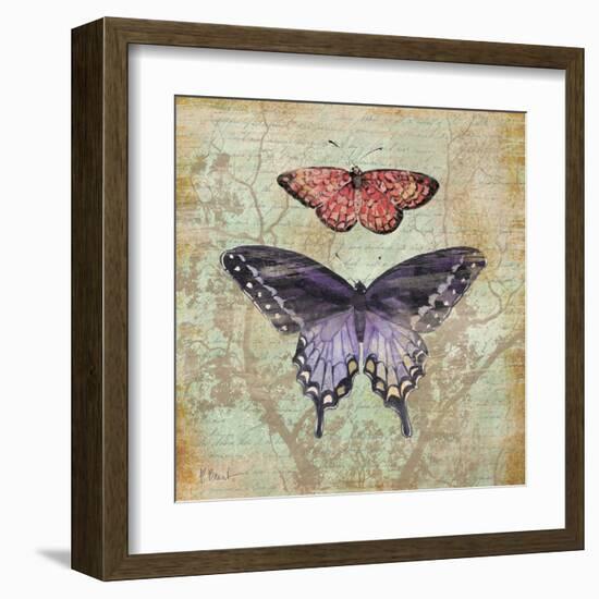 Vintage Butterflies IV-Paul Brent-Framed Art Print