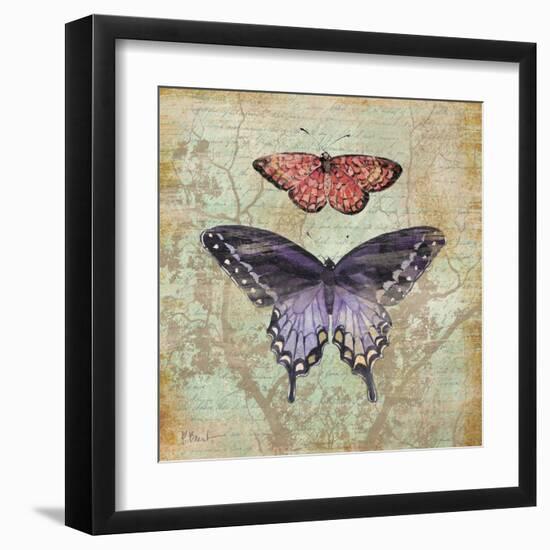 Vintage Butterflies IV-Paul Brent-Framed Art Print