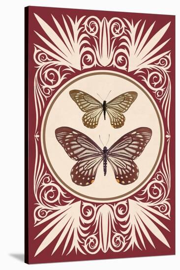 Vintage Butterfly Duo-null-Stretched Canvas