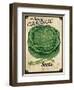 Vintage Cabbage Seed Packet-null-Framed Giclee Print