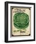 Vintage Cabbage Seed Packet-null-Framed Giclee Print