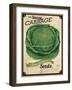 Vintage Cabbage Seed Packet-null-Framed Giclee Print