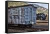 Vintage Caboose II-Kathy Mahan-Framed Stretched Canvas