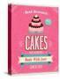 Vintage Cakes Poster-avean-Stretched Canvas