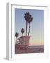 Vintage California Life Guard Station - California Beach with Life Guard-DCornelius-Framed Photographic Print