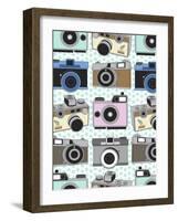 Vintage Cameras-Joanne Paynter Design-Framed Giclee Print