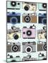 Vintage Cameras-Joanne Paynter Design-Mounted Giclee Print