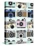 Vintage Cameras-Joanne Paynter Design-Stretched Canvas