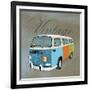 Vintage Camper Van-Dominique Vari-Framed Art Print