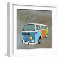 Vintage Camper Van-Dominique Vari-Framed Art Print