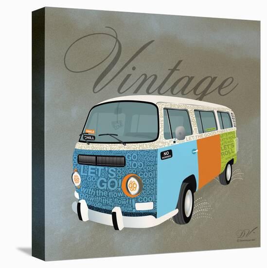 Vintage Camper Van-Dominique Vari-Stretched Canvas