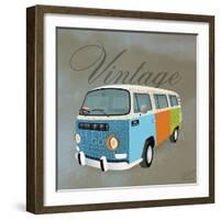 Vintage Camper Van-Dominique Vari-Framed Art Print