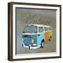 Vintage Camper Van-Dominique Vari-Framed Art Print