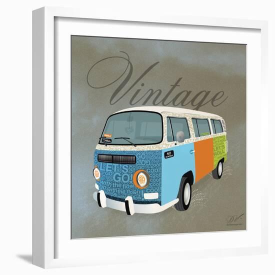 Vintage Camper Van-Dominique Vari-Framed Art Print